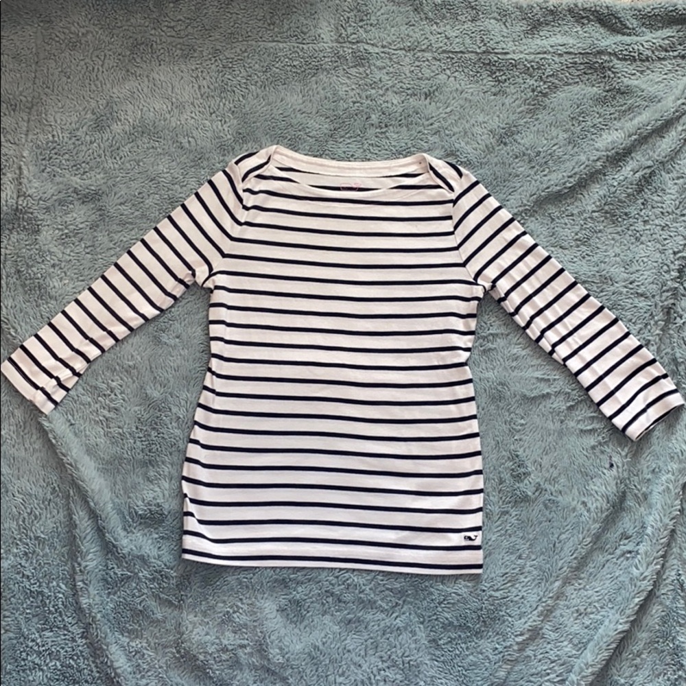 Women’s Vineyard Vines Striped 3/4 Sleeve Tee